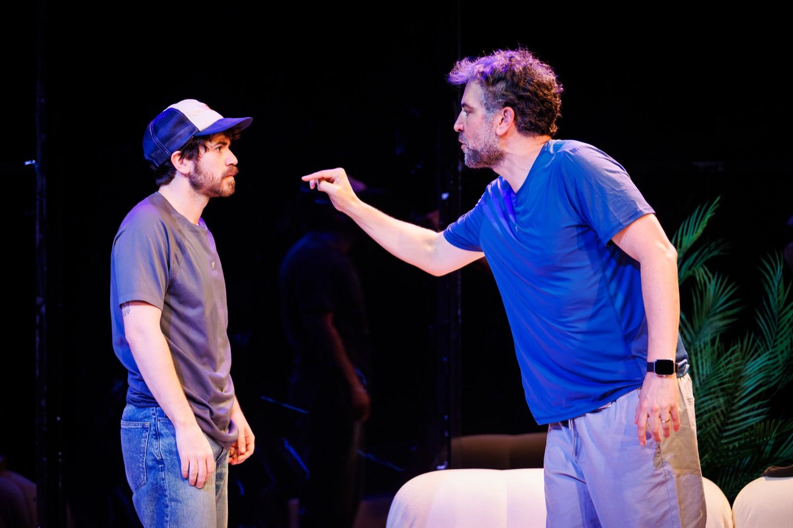 Josh Radnor and Noah Galvin in a scene from Hit Machine